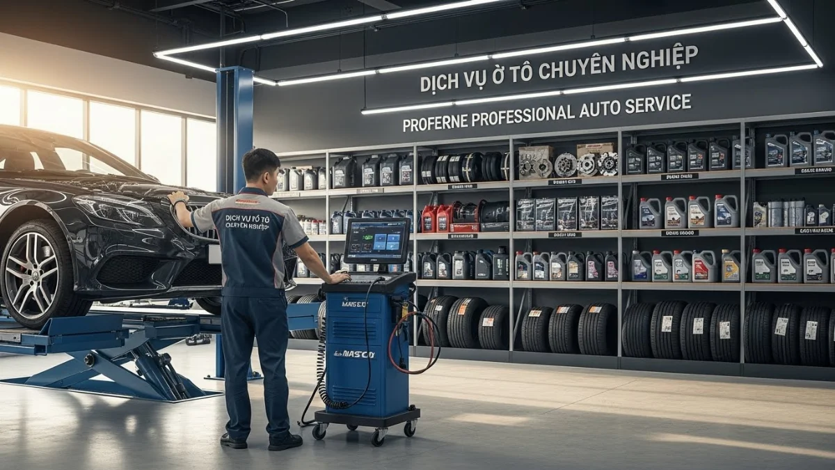 Hình ảnh linh kiện ô tô chính hãng tại các cửa hàng chuyên nghiệp