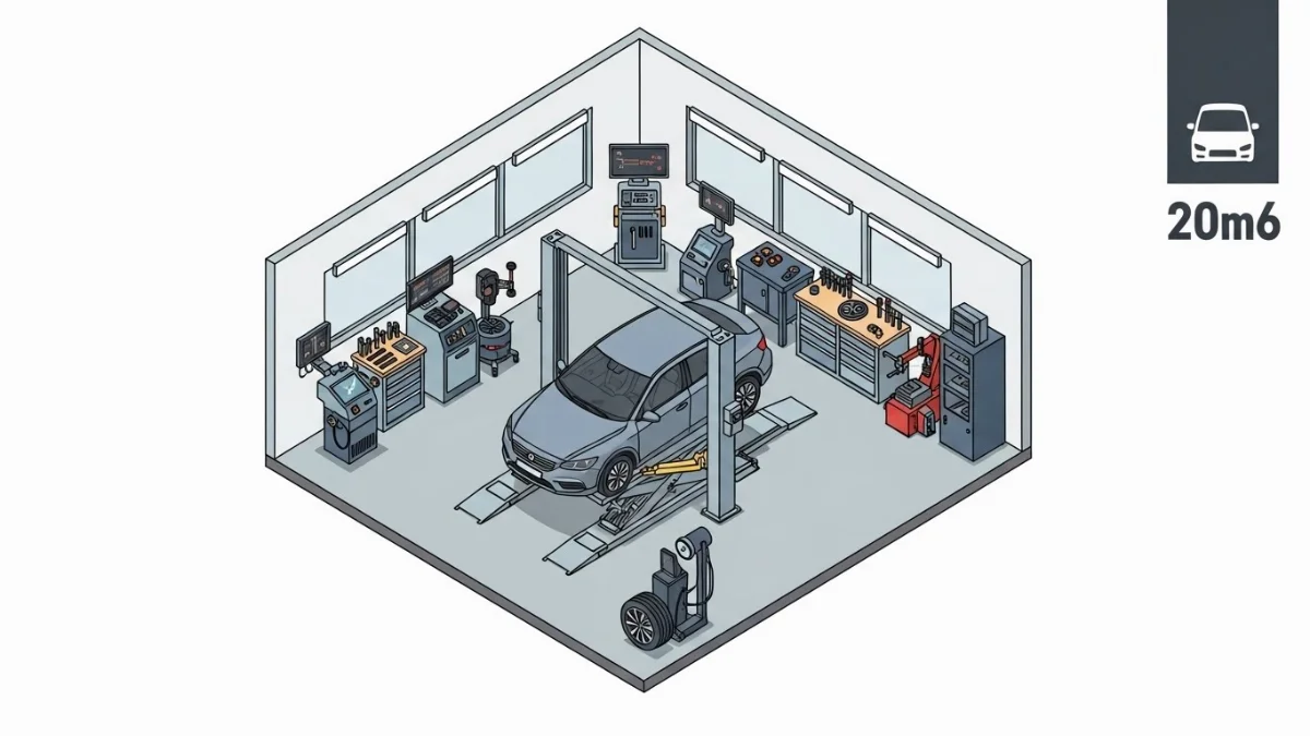 Kinh nghiệm chọn cầu nâng 2 trụ tiết kiệm diện tích hiệu quả