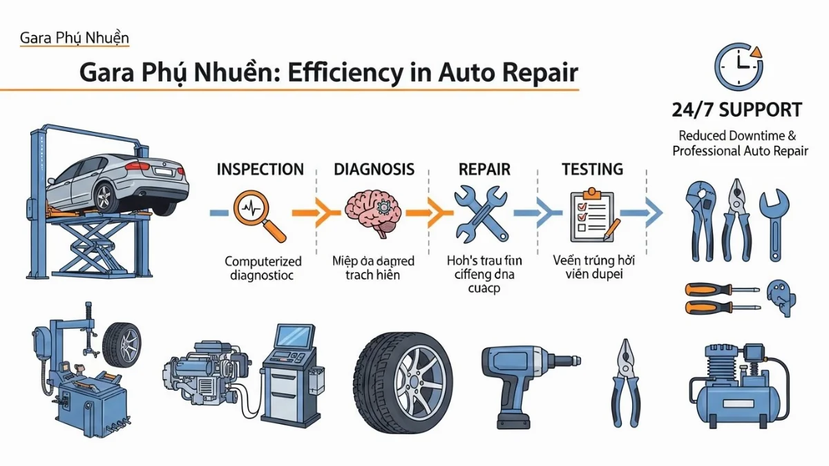 Kỹ thuật viên tại xưởng sửa chữa