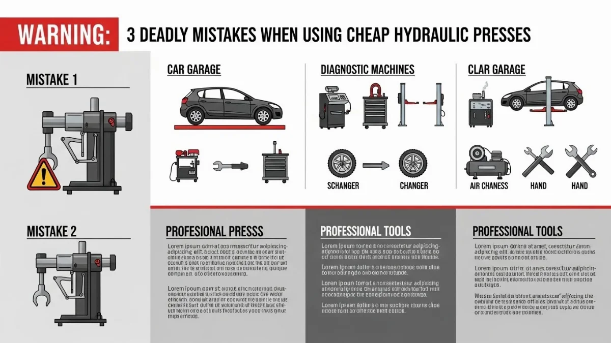 Hình ảnh một thợ lành nghề đang thực hiện quy trình kiểm tra an toàn máy ép thủy lực