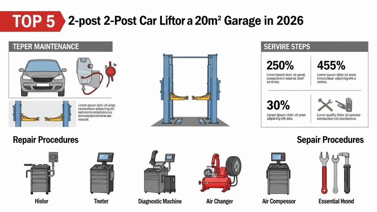 Các loại cầu nâng 2 trụ nhỏ gọn cho xưởng sửa chữa