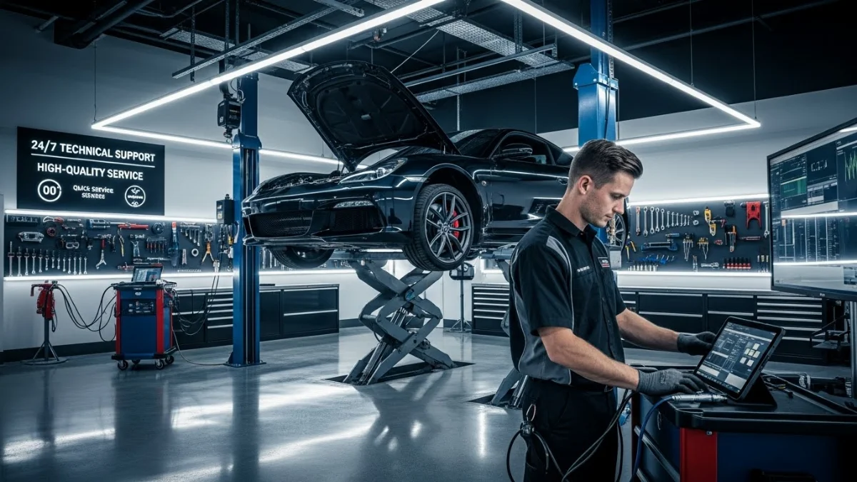 Chuyên gia đang kiểm định chất lượng vật tư ô tô TP HCM