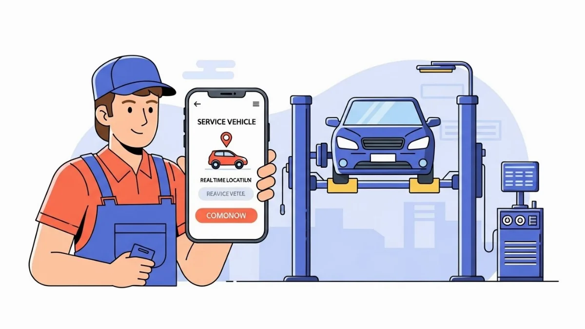 Theo dõi vị trí kỹ thuật viên trên bản đồ thời gian thực