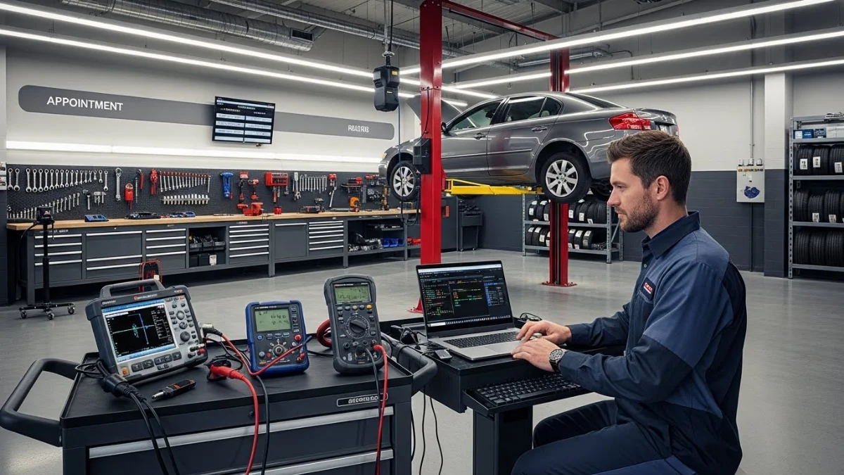 Kiểm tra hệ thống điện gara khi gặp sự cố chập mạch