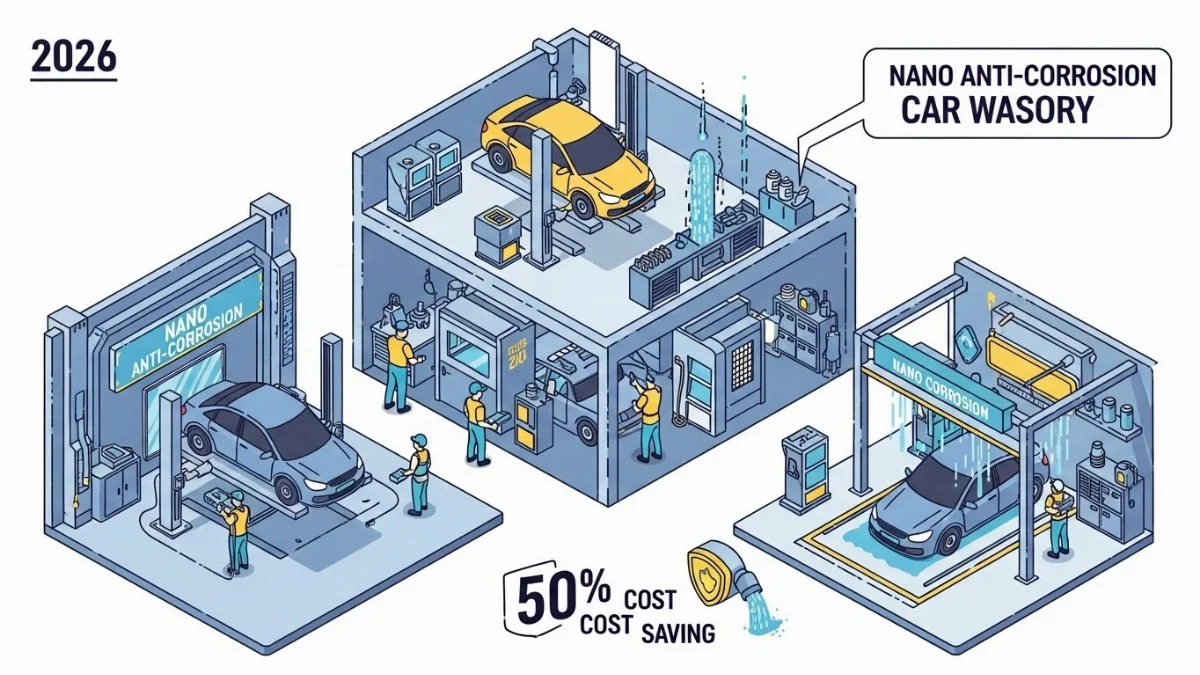 Hệ thống rửa xe tự động tiên tiến giúp tiết kiệm 50% chi phí vận hành