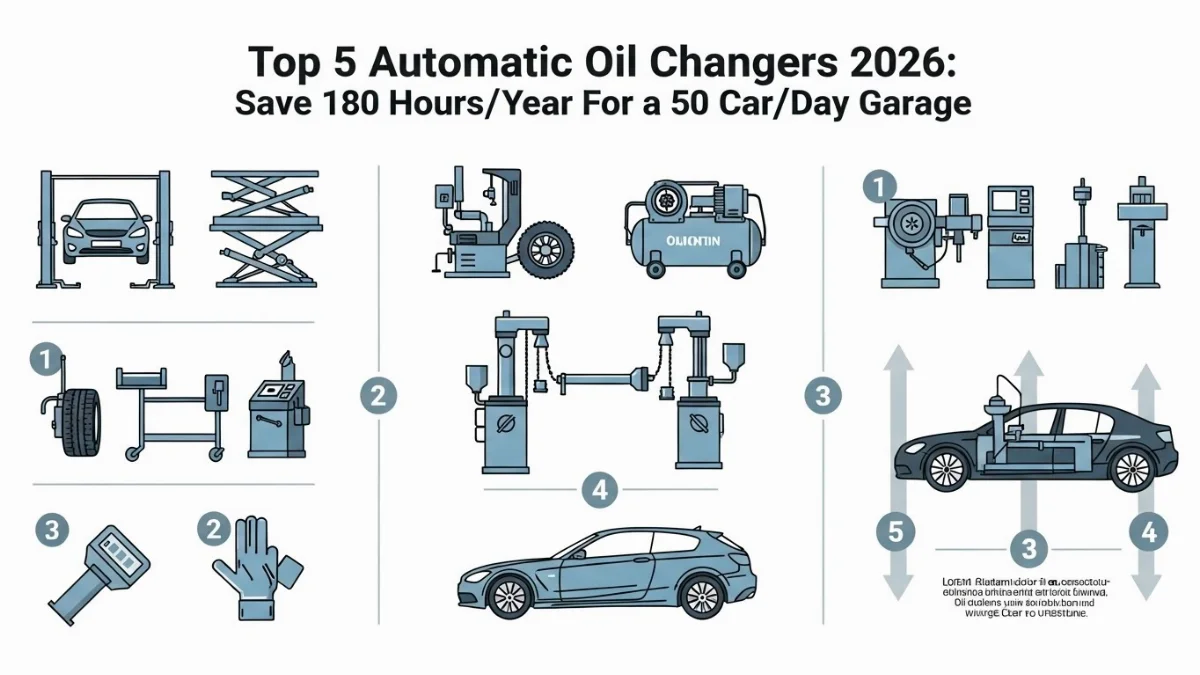 Máy thay dầu tự động giúp gara nâng cấp quy trình và thu hút khách hàng