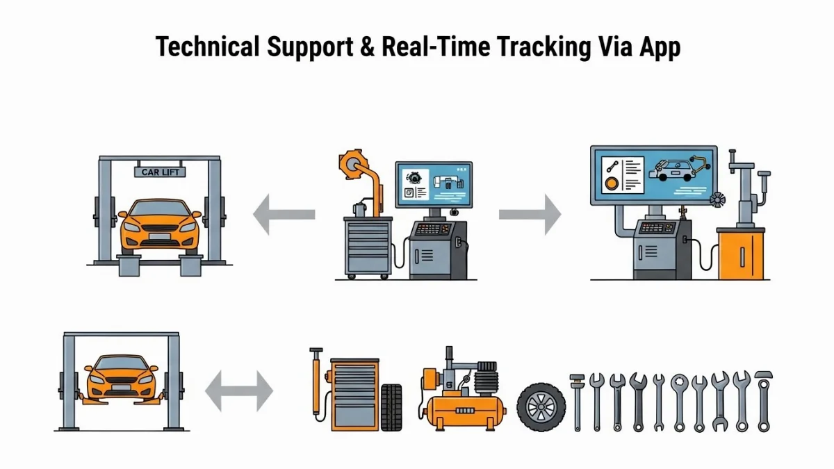 Gara ô tô thông minh với công nghệ định vị tiên tiến