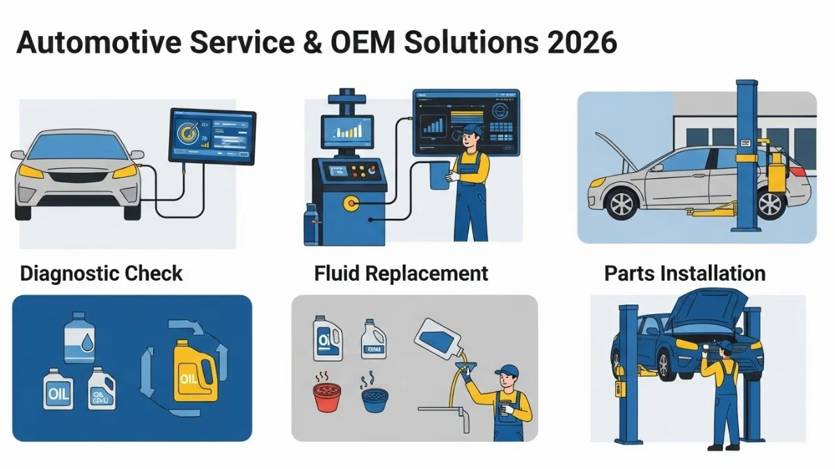 Quy trình quản lý và cung ứng phụ tùng ô tô hiện đại tại gara