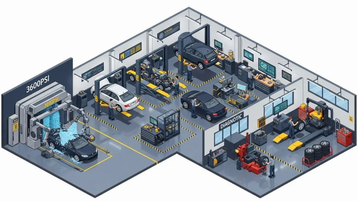 Khách hàng hài lòng với chất lượng dịch vụ rửa xe 3600PSI nhanh chóng